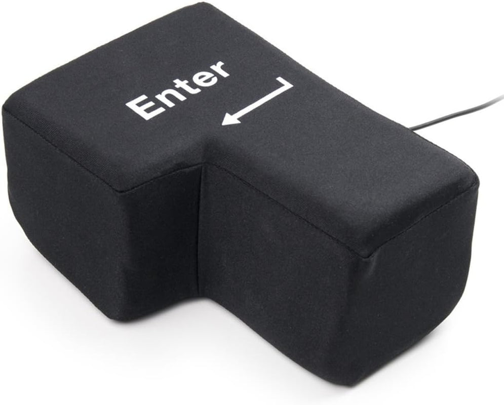 Glam Creative Super Sized Giant Enter Key USB Big Enter Button Comfortable Stress Relief Punch Bag