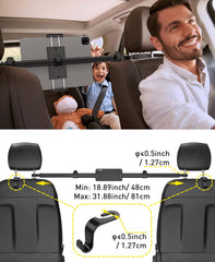 Car Tablet Holder Mount for Ipad: Headrest Tablet Stand for Car Back Seat Compatible with Ipad Pro Air Mini | Galaxy Tab | Kindle Fire HD | Switch OLED or Other 4.7-12.9" Devices