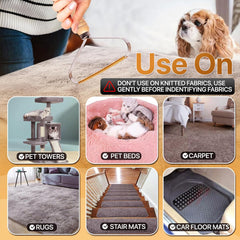 1-Pack Pet Hair Removal Tool - Carpet Rake and Squeegee for Pet Hair Remover Tool - Lint Remover and Hair Scraper for Couch - Easy to Clean Fuzz Fur and Pro Cat Dog Hair Remover for Rugs,Car Floor Mat