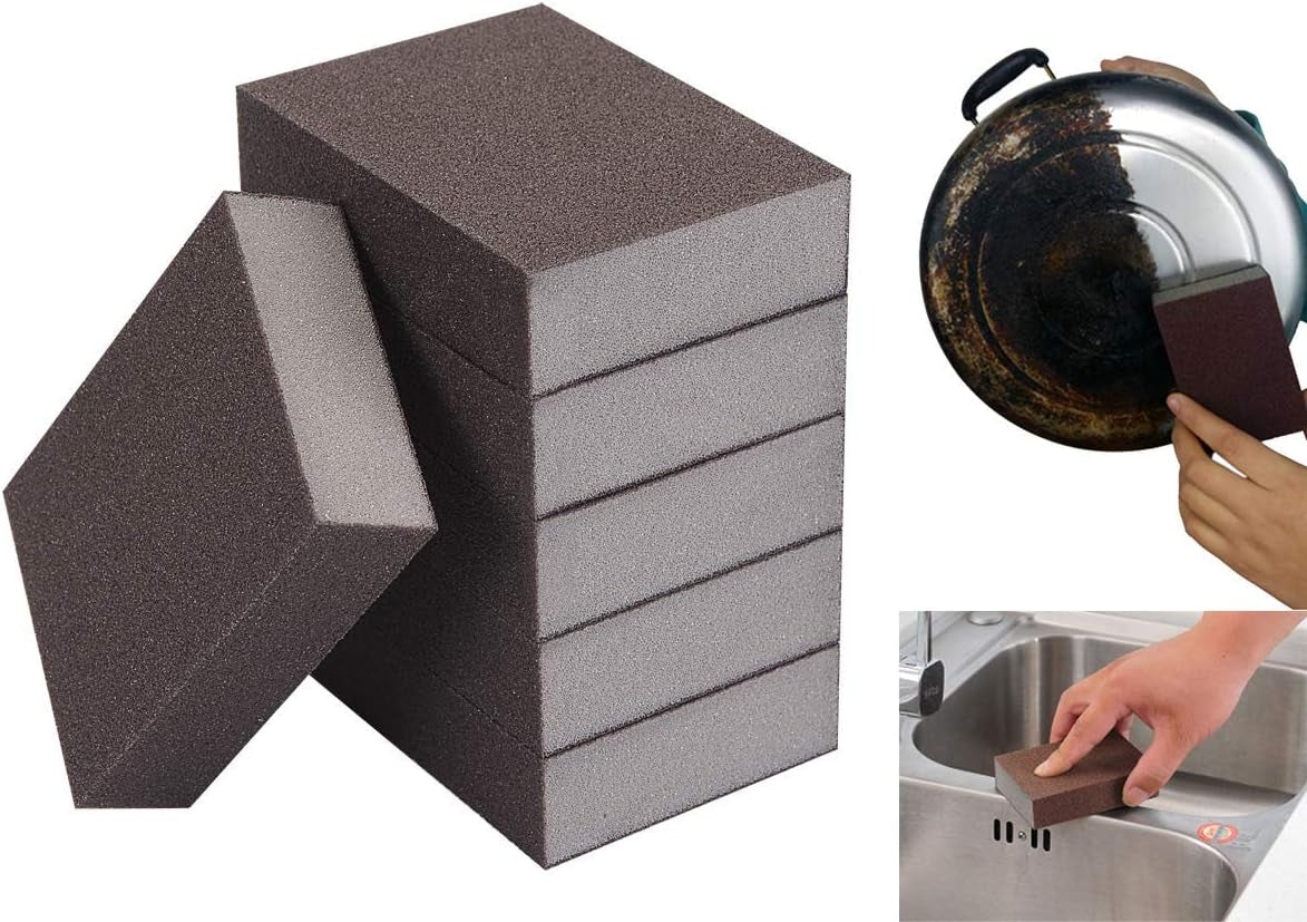 Glam 6 Pcs Emery Sponge & Cleaning Sponge