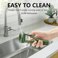 Grape Cutter for Toddlers 1-3, Grape Slicer Kitchen Gadget for Vegetable Fruit Salad Cake Decor, Stainless Steel Baby Grape Quarter Cutter Tool for Cherry Tomato Strawberry Blueberry - Green