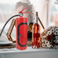 Glam Fire Extinguisher Wine Metal Storage Case Whiskey Container