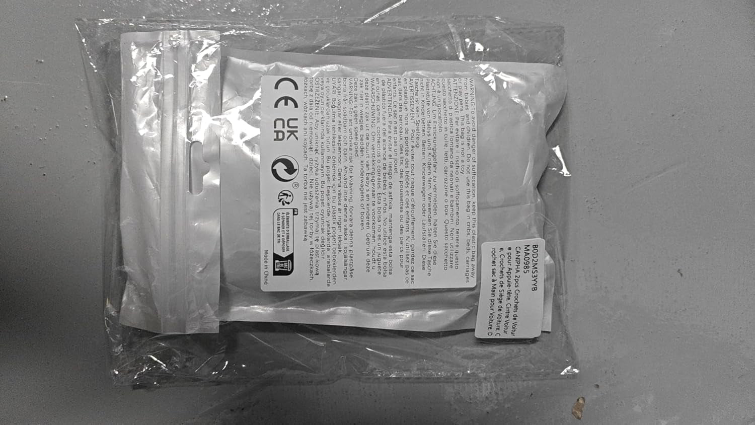 2Pcs Car Hooks for Headrest, Car Seat Hooks Purse Hook for Car, Double Headrest Hooks Purse Holder & Mobile Phone Holder, Car Hanger Storage Car Seat Back Organizer for Bags, Purses, Handbags(Black)