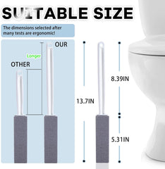 2 Packs Pumice Cleaning Stone with Extra Long Handle, Pumice Stone for Toilet Bowl Cleaning for Cleaning Toilets, Bathtubs, Grills, Swimming Pools, Sinks