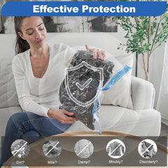 Travel Vacuum Storage Bags with Electric Pump (USB Pump + 8 Combo Bags)