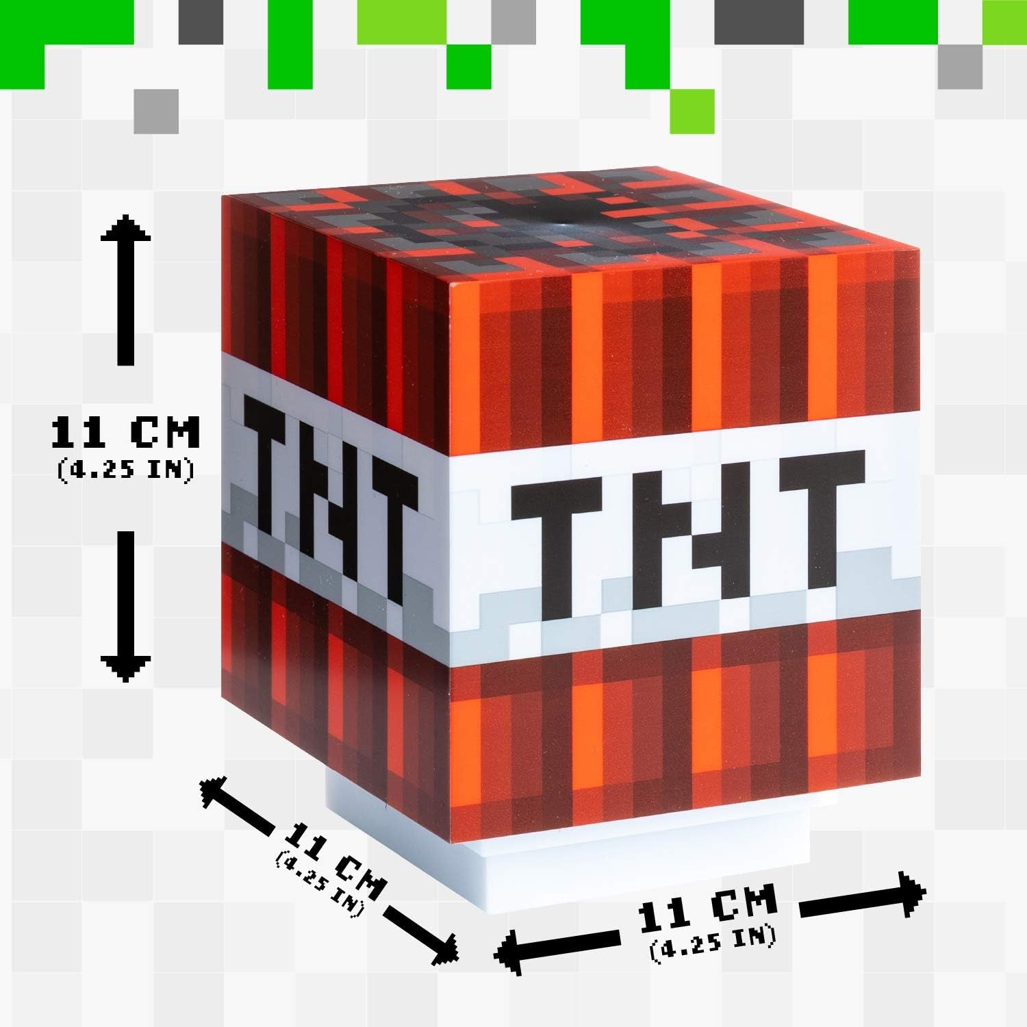 Glam Minecraft TNT Light with Game Sounds - Handheld Night Light & Fun Toy for Kids
