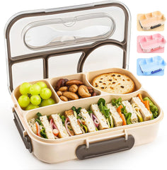Glam Bento Box Adult, Lunch Box Kids, 4-Compartment Lunch Containers