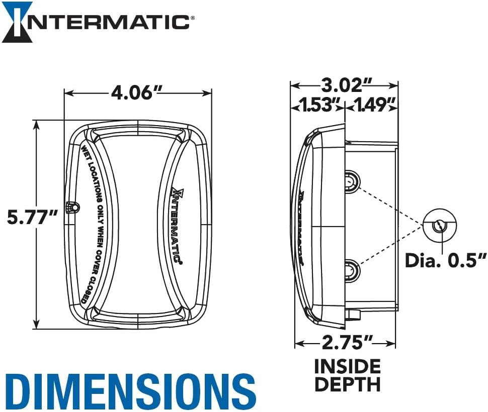 WP3100C Weatherproof Electrical Outlet Cover - Extreme Temperature Resistance, Heavy-Duty Construction, Versatile Design & Multi-Configurable, Easy Install, Secure Fit for Outdoor In-Use