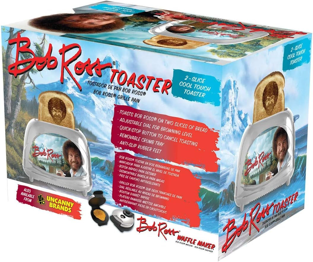 Glam Bob Ross Toaster - Toasts Bob'S Iconic Face onto Your Toast