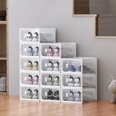 Glam Shoe Boxes Clear Plastic Stackable Shoe Containers