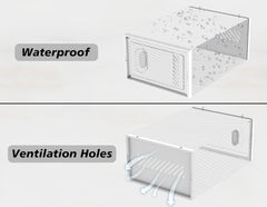 Glam Shoe Boxes Clear Plastic Stackable Shoe Containers