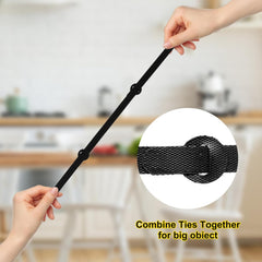 Glam 150PCS Reusable Fastener Straps
