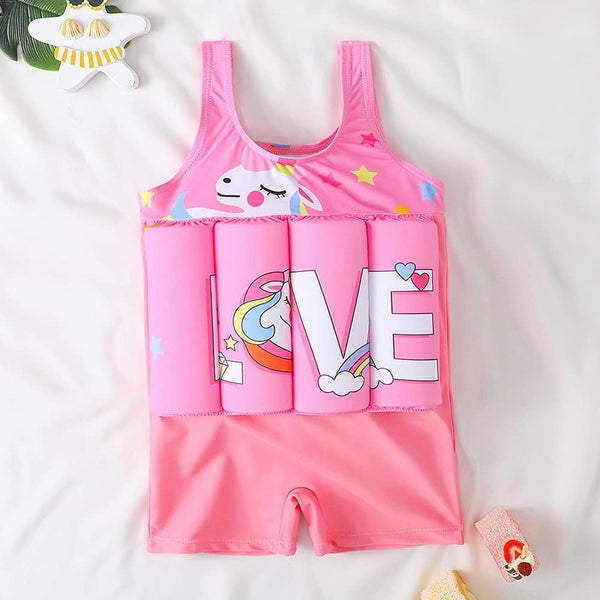 Glam Boys Girls Floatation Swimsuit with Adjustable Buoyancy Baby One Piece Swimwear