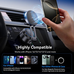 Glam 360°Rotating Electric Vacuum Magnetic Suction Phone Holder