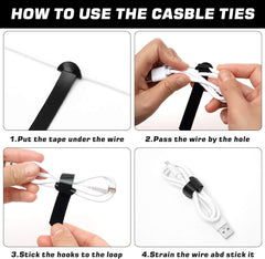 Glam 150PCS Reusable Fastener Straps