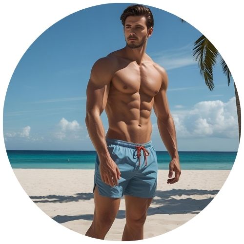 Drawstring Beach Shorts