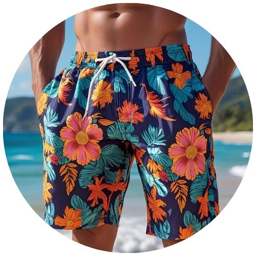 Printed Beach Shorts