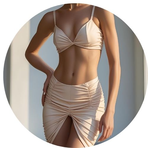 Ruched Curve Bottom