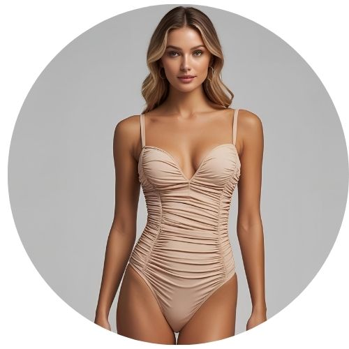 Ruched Curve One-Piece