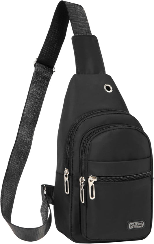 Small Sling Backpack Crossbody Sling Bag for Men Women, Chest Bag Daypack Fanny Pack Cross Body Bag for Outdoors Hiking Traveling