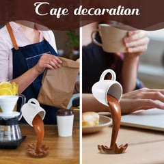 Glam Floating Spilling Coffee Cup