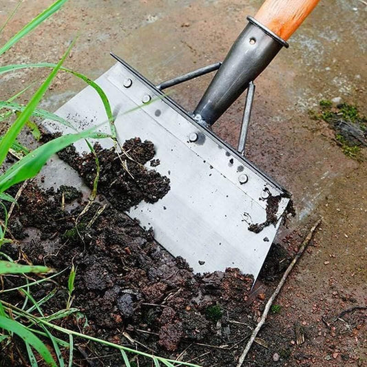 Multifunctional Cleaning Shovel, 10'' Heavy Duty Garden Tool for Digging,Garden Cleaning Shovel Flat Shovel for Digging, Lawn Edging, and Weed Removal (1Pc)