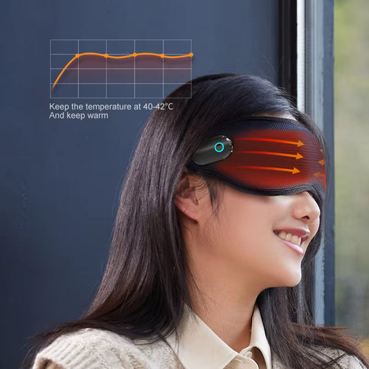 Modern Style Sleeping Eye Masks for Travel Nap Heat and Cold Compression Heated Eye Mask High Frequency Vibration Eye Mask 3D