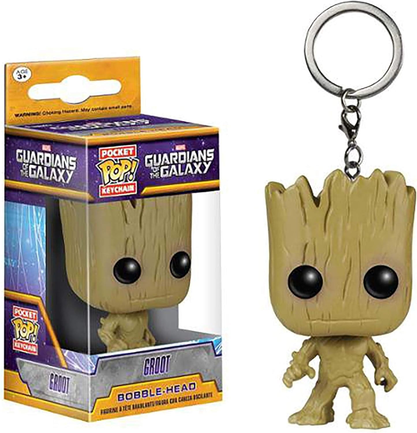 Pocket POP Keychain: GOTG - Groot Keychain, Tan, 2 Inches (6714)