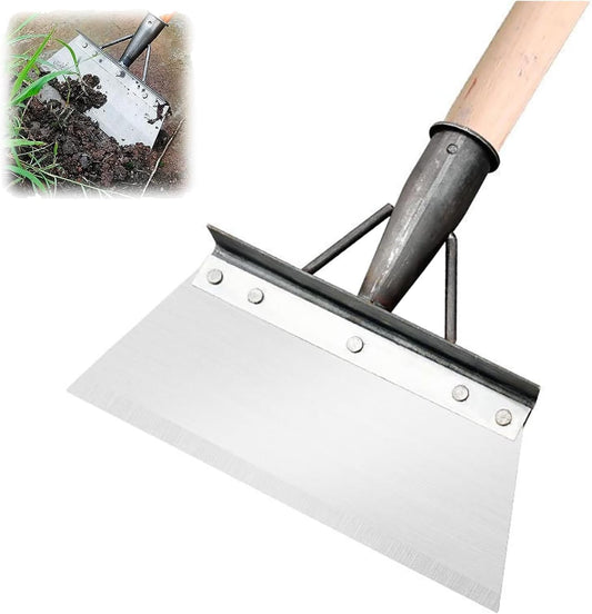Multifunctional Cleaning Shovel, 10'' Heavy Duty Garden Tool for Digging,Garden Cleaning Shovel Flat Shovel for Digging, Lawn Edging, and Weed Removal (1Pc)