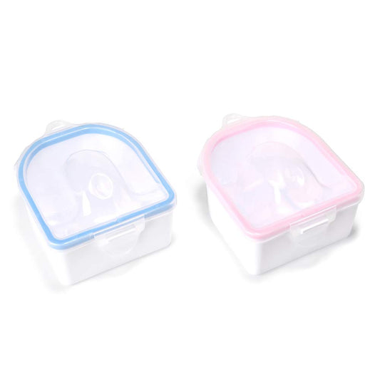 2 PCS Nail Soaking Bowl Nail Soak off Bowl Acrylic Nail Remover Tool Acetone Nail Polish Remover Bowl Nail Soaker Tray Manicure Tool