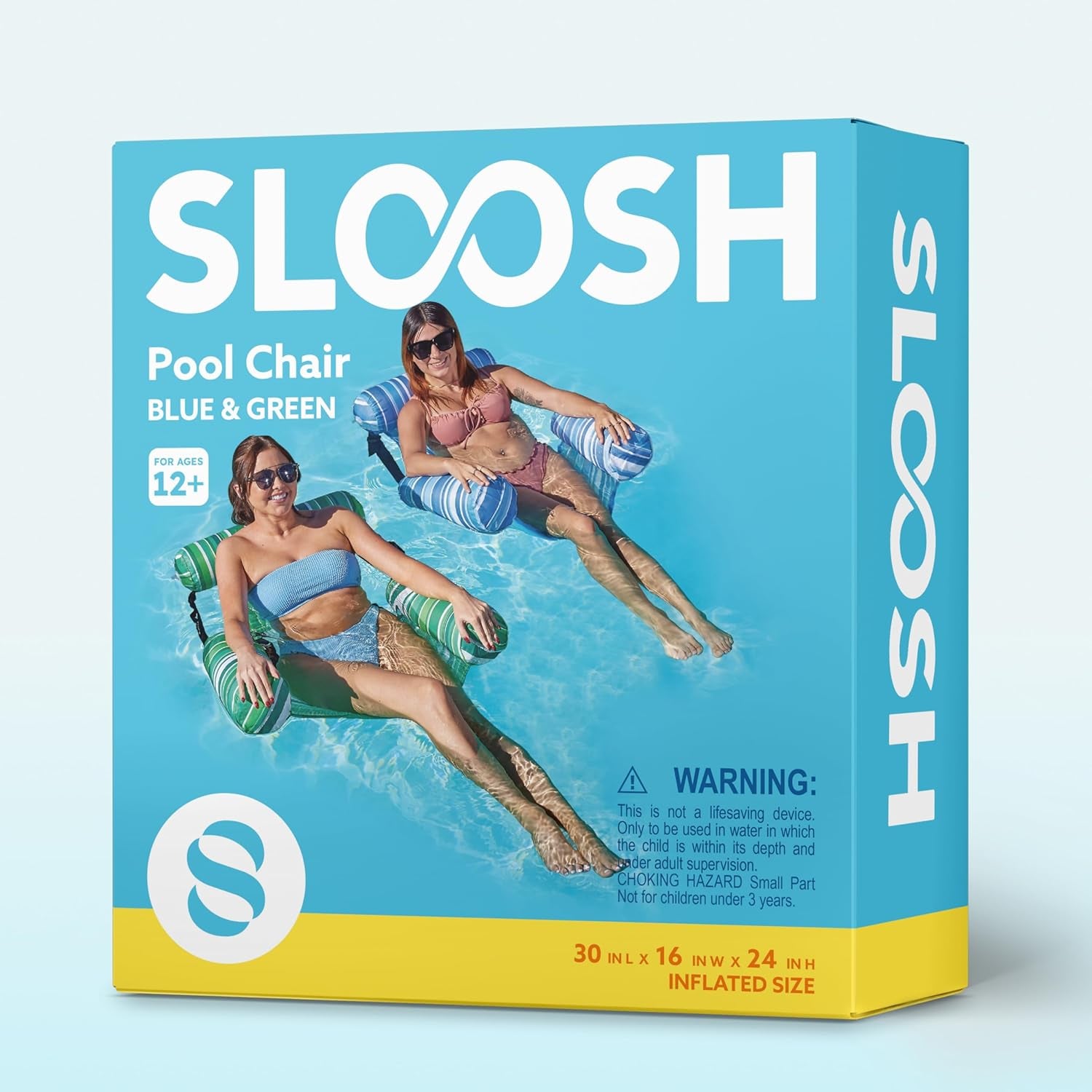 Inflatable Pool Floats Adult,2 Packs Floating Lounge Chairs,Blow up Pool Noodles for Adult Heavy Duty,Floating Chair for Party Summer Water Beach Lake Fun