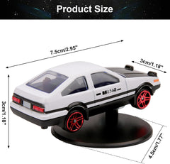 AE86 Drifting Dashboard Ornament – Alloy Spin Car Model, Dynamic Rotating Interior Decoration, Follows Vehicle Turns – Mini Car Accessory