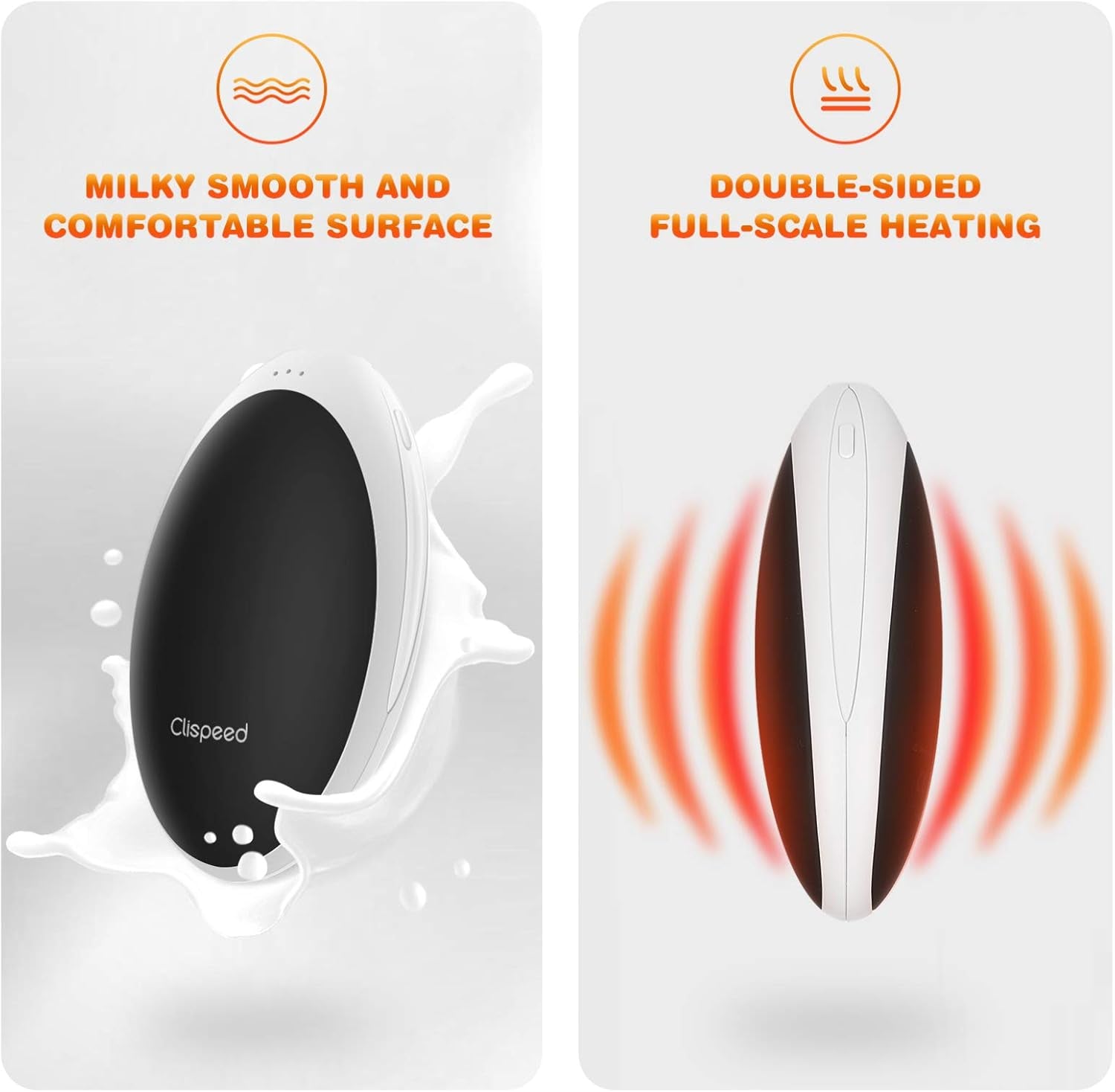 Hand Warmers Portable Rechargeable Heater Electric Handwarmers 5200Mah Power Bank for Home Outdoor Winter Days Warm Gifts for Women Men