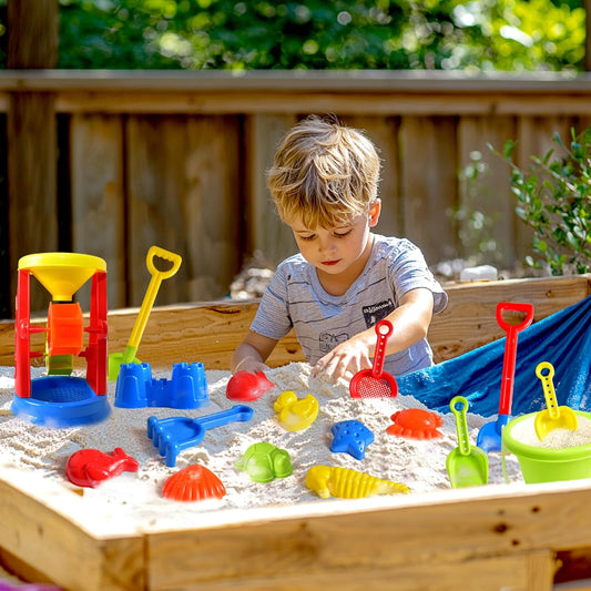 Glam 19 Piece Sand Toys Set Kids Sandbox Toys