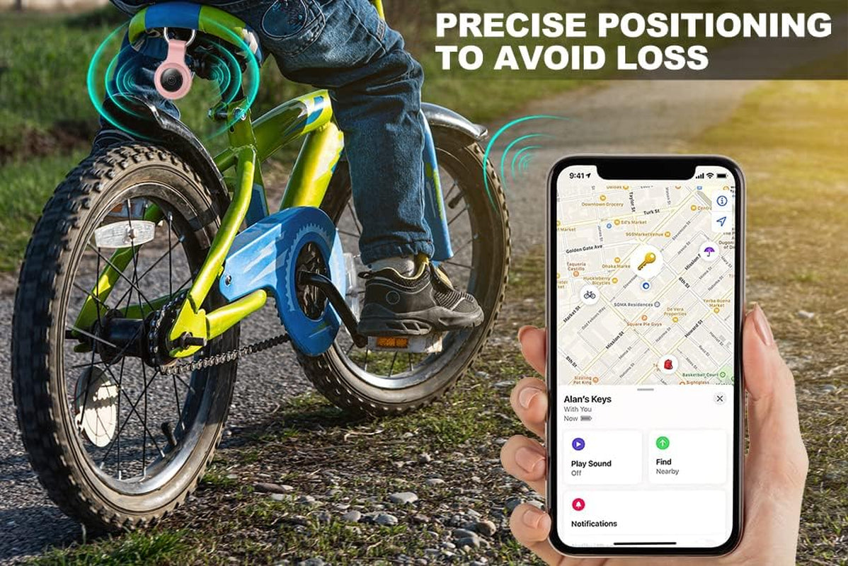 [4-Pack] Airtag Holder - Silicone Case for Airtag Keychain for Keys, Bags, Luggage, Pet Collars - Anti-Lost and Scratch-Resistant Design for Apple Airtags 2021