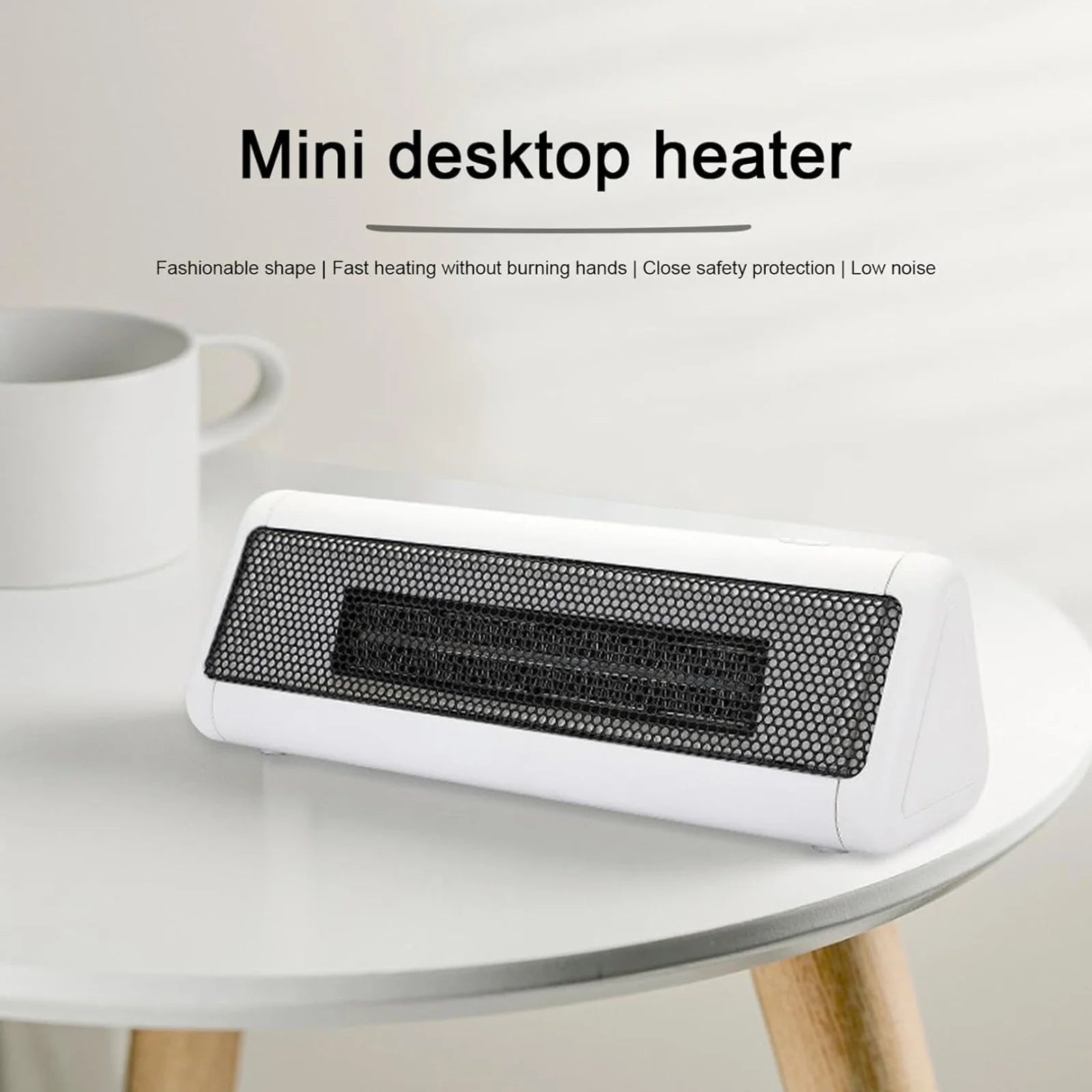 Mini Desktop Heater Desk Hand Warmer Small Electric Heating Fan