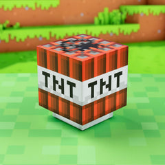 Glam Minecraft TNT Light with Game Sounds - Handheld Night Light & Fun Toy for Kids