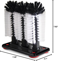 Glass Washer Brush Cleaner - 3 Brushes per Base