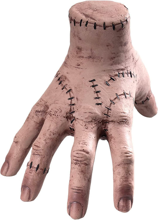 Glam Wednesday Addams Family Thing Hand, Cosplay Hand by Addams Family, Fake Hand Toys Scary Props Halloween Decorations Prop Movie, (HWDA-BACX)