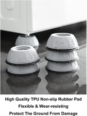 Anti Vibration Pads, 4 Pcs Washing Machine Antivibration Pads Washing Machine Feet, anti Vibration Pads for Washing Machine, anti Vibration Washing Machine Support, Dryer Shock Absorber Pads