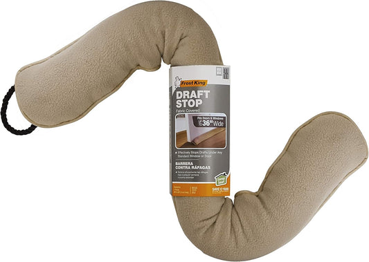 DS2 Door or Window Draft Stop Cloth Seal, 3-Feet, Beige