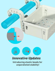[PATENTED]  2025 Upgrade 2 Sets Poolside Storage Basket - Original above Ground Pool Accessories, Swimming Pool Storage Basket with Pool Cup Holder, Poolside Storage to Organize Cup Towel