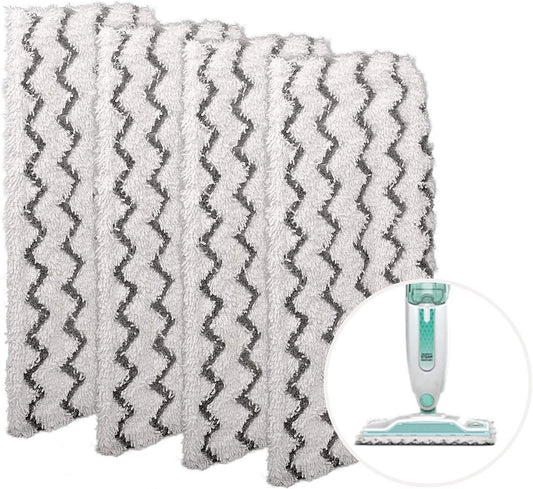 Heavy-Duty Steam Mop Replacement Pads for Shark S1000/SK/S3101/S3250 Series Steamer Scrub Mop Pads Washable for All Hard Floors