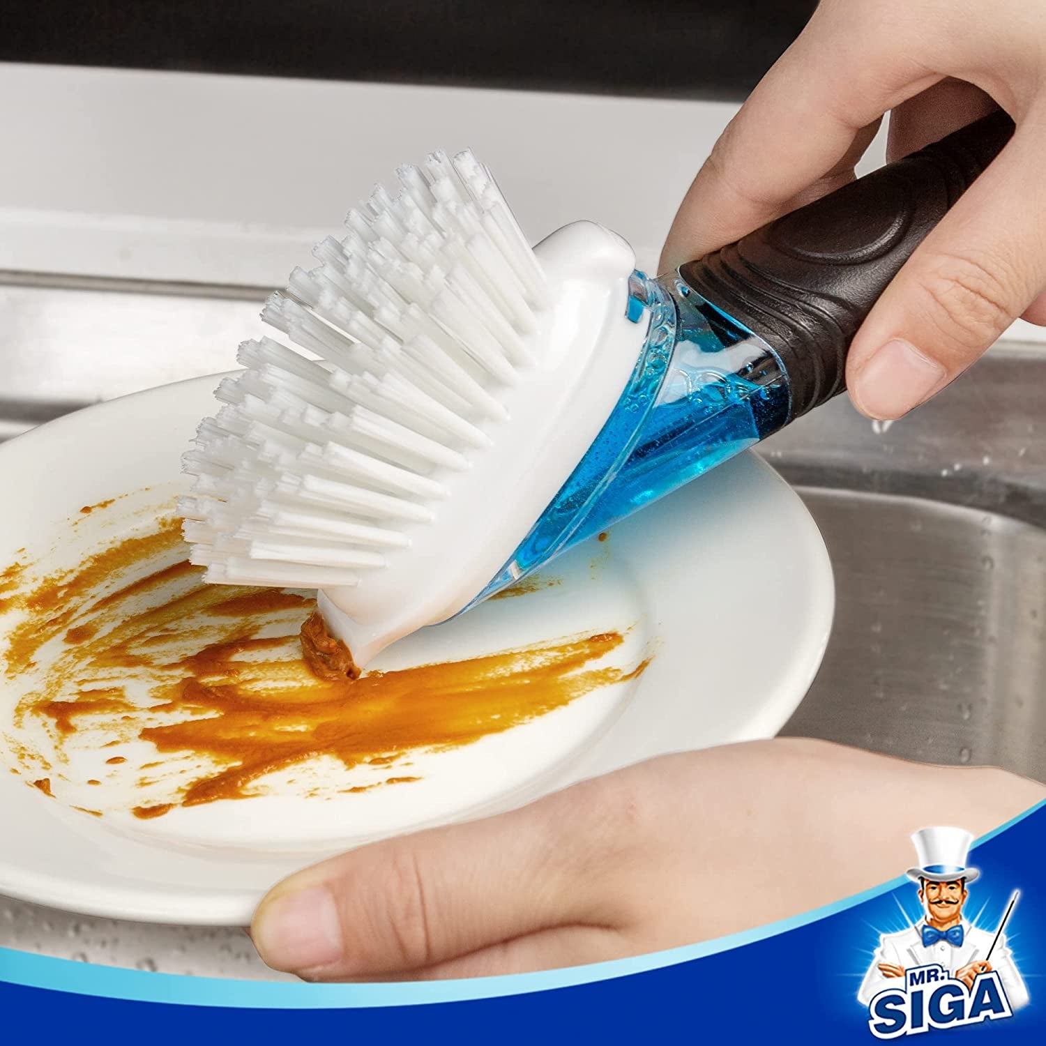 Soap Dispensing Dish Brush Refills, 4 Pack