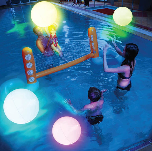 Glam 4/8 Pack Light up Beach Balls for Kids W/ 8 Light Modes