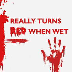 Glam Bloody Bath Mat, the Official and Authentic Mat That Turns Red When Wet, Footprints Disappear like Magic, Great Novelty Prank Gift