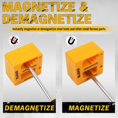 11-Piece Magnetic Screwdriver Set – Phillips & Slotted Tips with Magnetizer/ Demagnetizer