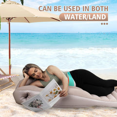 Glam Pregnancy Blow up Pillow, Belly Mattress for Pregnant Women with Electric Pump, Full Body Maternity Airbed with Hole for Stomach Sleeping, Back Pain & SPD Relief