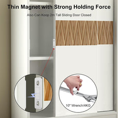 Cabinet Magnetic Catch  4 Pack Ultra Thin Cabinet Door Magnetic Catch for Drawer Magnets Adhesive Cabinet Latch Magnetic Closures for Kitchen Closet Door Closing Magnetic Door Catch Closer
