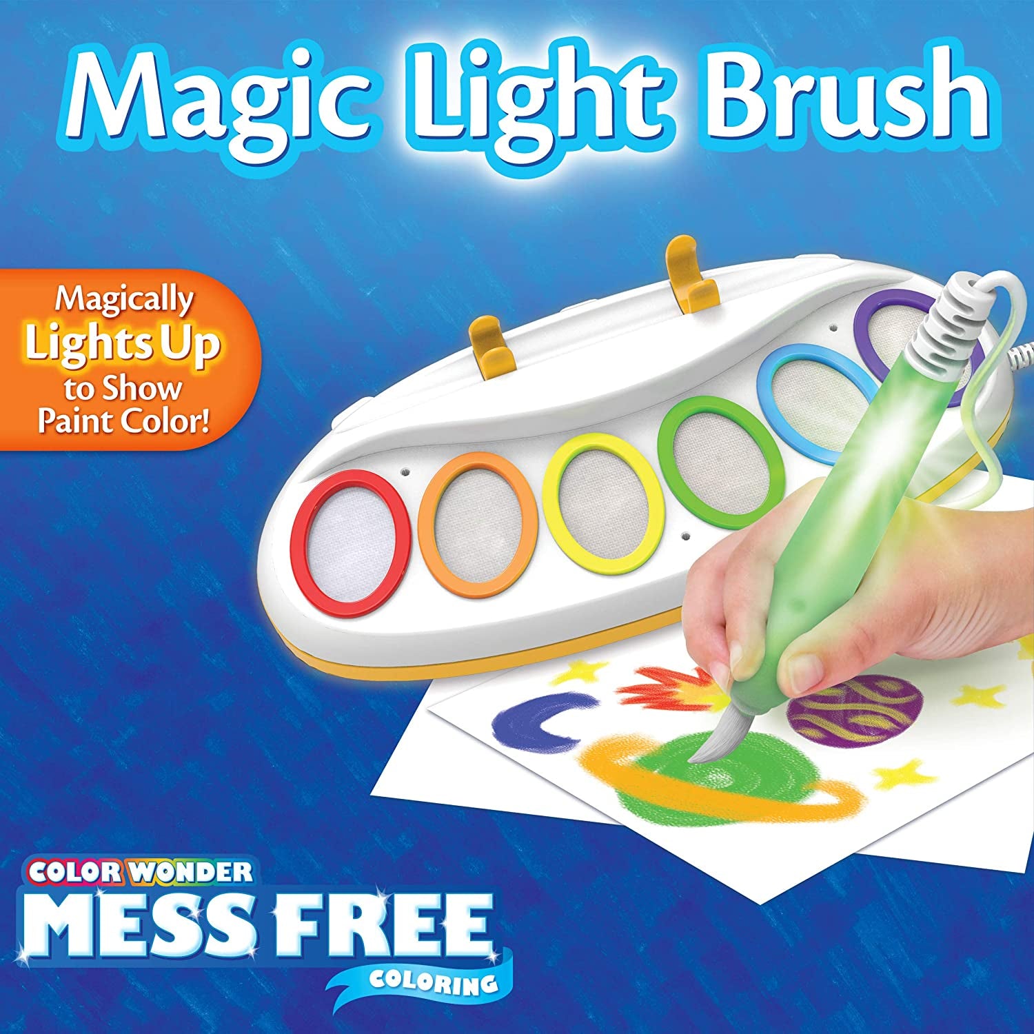 Color Wonder Magic Light Brush, Mess Free Painting Station for Kids, Holiday Gift for Kids, Toddler Toys & Activities, Ages 3, 4, 5